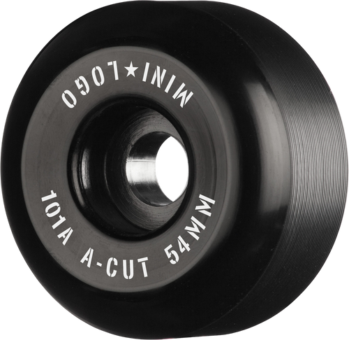 Mini  Logo - Black A-Cut 2.0 101a Skateboard Wheels-Set of 4