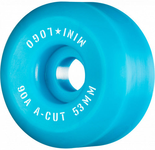 Mini  Logo - Blue A-Cut 2.0 90a Skateboard Wheels-Set of 4