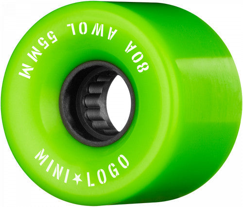 Mini Logo AWOL Skateboard Wheels 55mm 80A Green 4pk