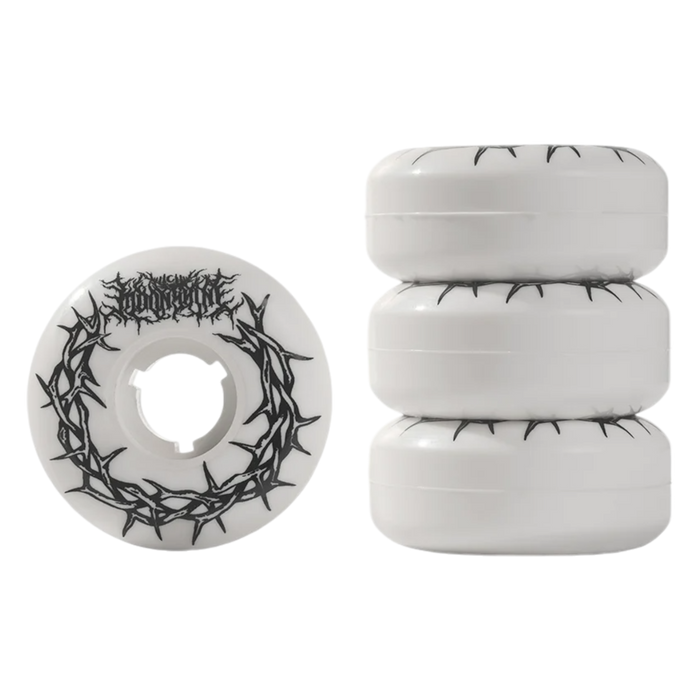 Moonshine UHMW - White 55mm 92A Twisted Team Aggressive Inline Wheel ( 4 pack )