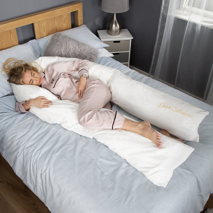 Mother&Baby Nursing Pillows Mother&Baby Organic Cotton 12ft Deluxe Body and Baby Support Pillow