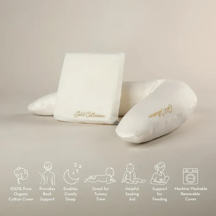 Mother&Baby Pillows Mother&Baby Organic Cotton Support Pillow and Wedge Set