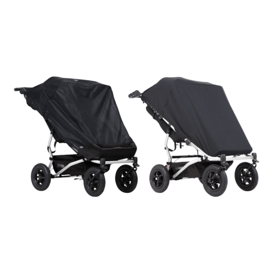 Mountain Buggy Sun Shades Mountain Buggy Duet Sun+Blackout Cover Double 2 In 1