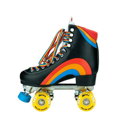 Moxi - Asphalt Black Rainbow Rider - Outdoor Roller Skates