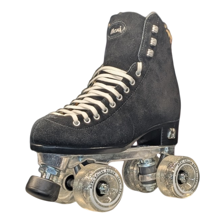 Moxi Skates - Black Panther With Oyster Laces - Outdoor Roller Skates