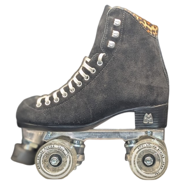Moxi Skates - Black Panther With Oyster Laces - Outdoor Roller Skates
