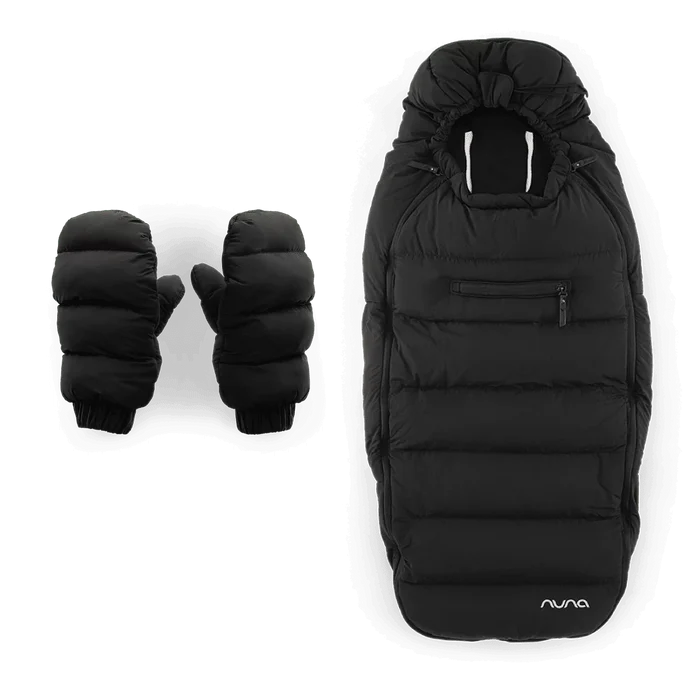 Nuna Footmuffs Nuna Stroller Footmuff with Gloves and Bag - Caviar