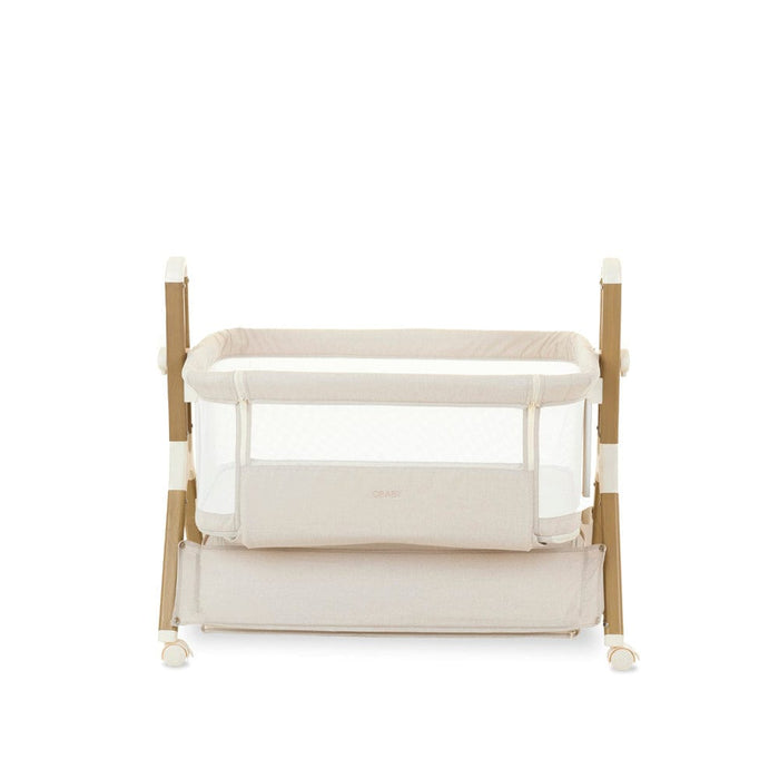 OBABY Bedside Crib OBaby Cloud Bedside Crib - Oatmeal