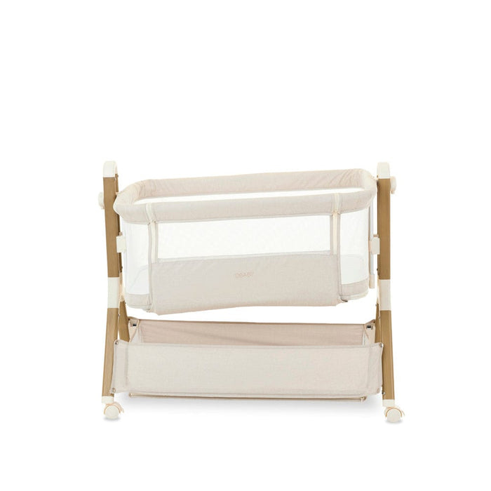 OBABY Bedside Crib OBaby Cloud Bedside Crib - Oatmeal