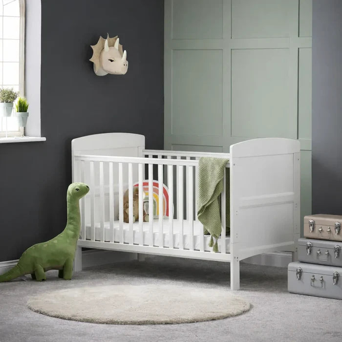 OBABY Cot Beds Obaby Grace Cot Bed - White