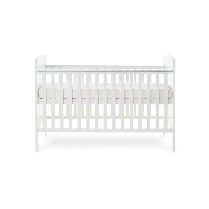 OBABY Cot Beds Obaby Grace Cot Bed - White