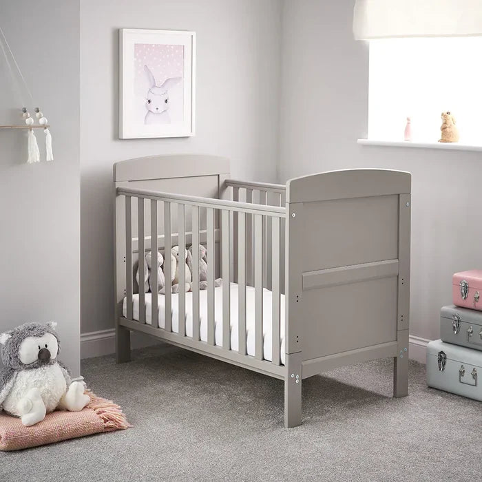 OBABY Cot Beds Obaby Grace Mini Cot Bed - Warm Grey