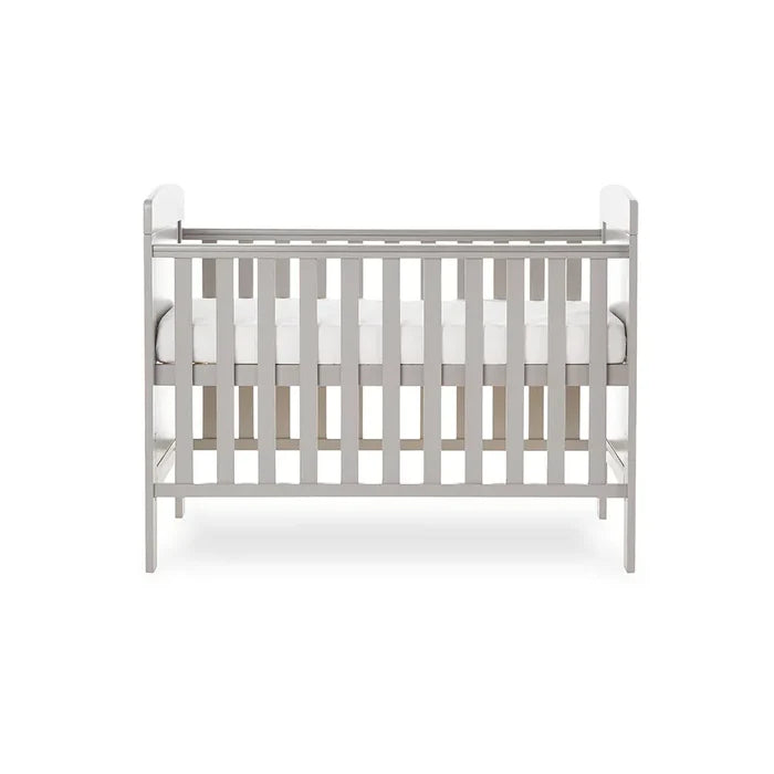 OBABY Cot Beds Obaby Grace Mini Cot Bed - Warm Grey