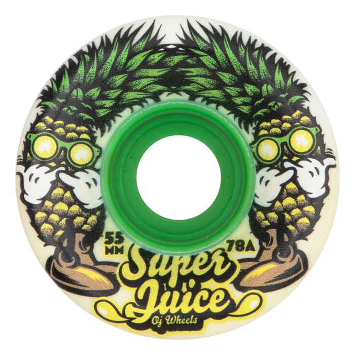 OJ Wheels - Pina Colada 55mm 78A Mini Super Juice - Skateboard Wheels (4 pack)