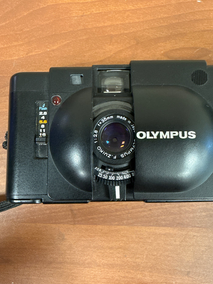 Olympus XA with A16 Flash 35mm Rangefinder Film Camera with Case