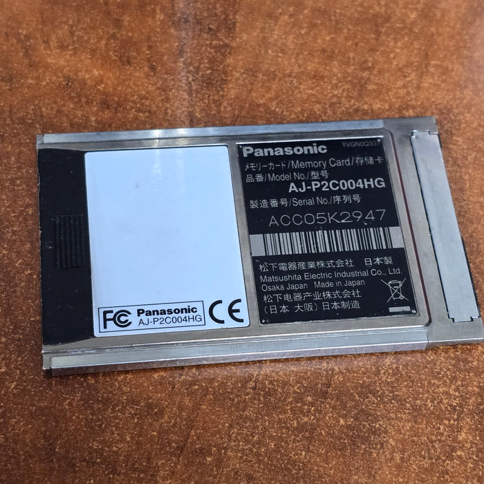 Panasonic 4GB P2 Card ( AJ-P2C004HG ) S# ACC05K2947