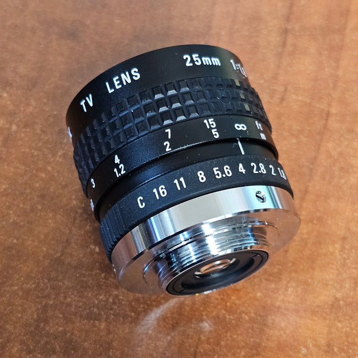 Pentax Cosmicar 25mm f1.8 TV C-Mount Lens S# N/A