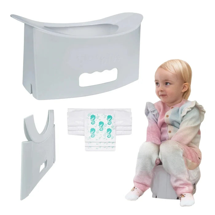 Potette Potty Seat Potette Fold N Go - Grey