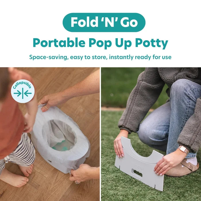 Potette Potty Seat Potette Fold N Go - Grey