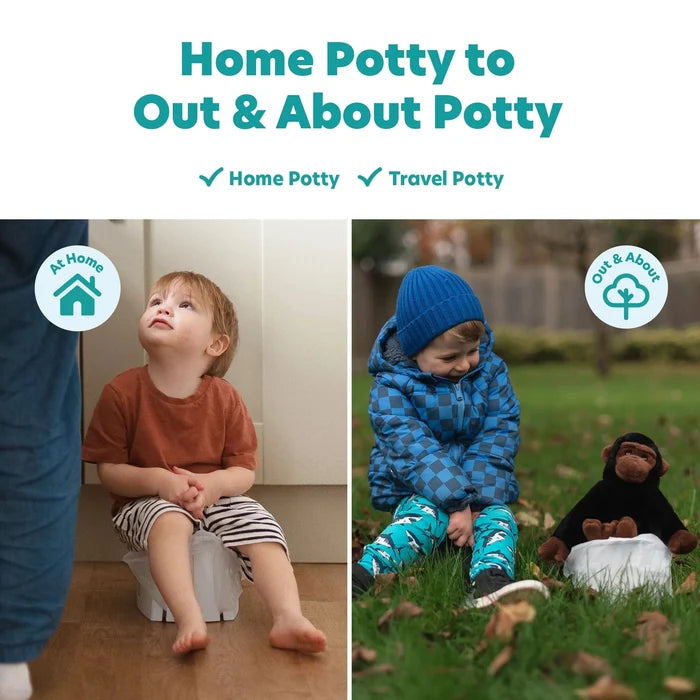 Potette Potty Seat Potette Fold N Go - Grey