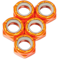 Pre-Order | Defiant Upgrades - Orange 8mm Skateboard Axle Nuts (5 Pack)
