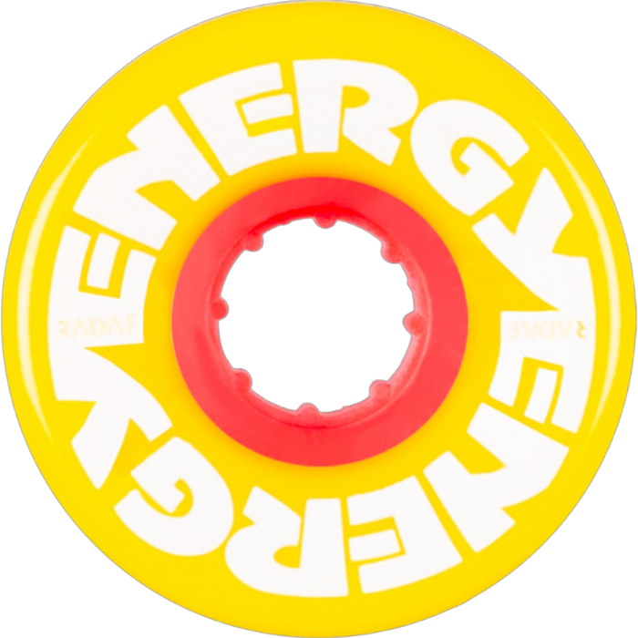 Radar - Yellow Energy 57mm x 78A Outdoor Wheels (4 Pack)