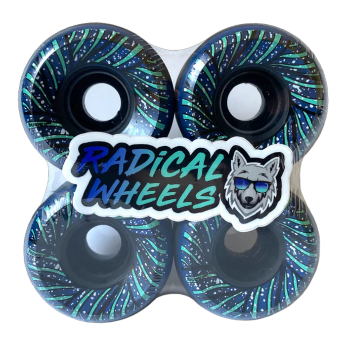 Radical Wheels - Black/Graphic 56mm 97A Wave Wheel (4 Pack)