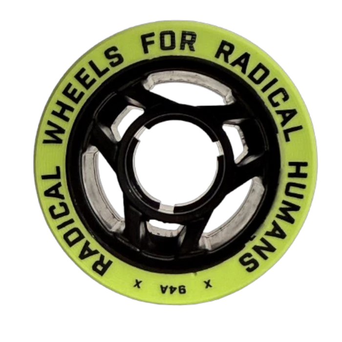 Radical Wheels - Green 59mm 94A Spore Derby Wheel (4 Pack)