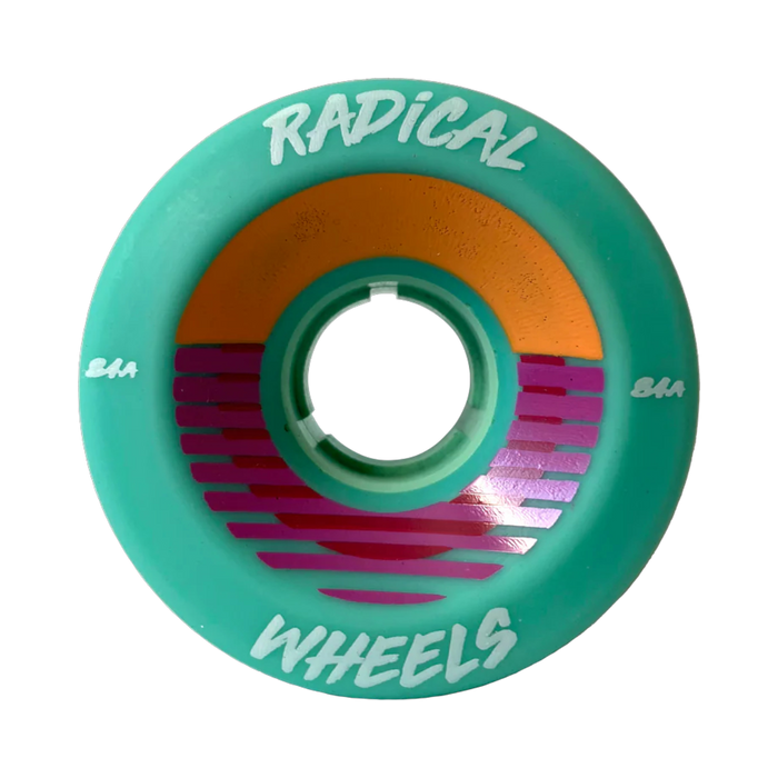 Radical Wheels - Teal 60mm 84A Sunset Outdoor Wheel (4 Pack)