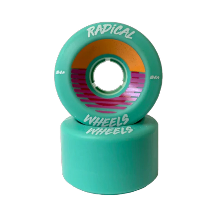 Radical Wheels - Teal 60mm 84A Sunset Outdoor Wheel (4 Pack)