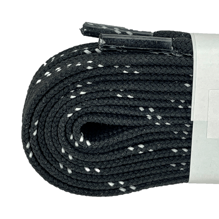 Riedell Skates - Black Waxed Laces (Sold in Pairs)