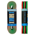 Riedell Skates - Black/Green/Red Trios - Criss Cross X Derby Laces (Sold In Pairs)