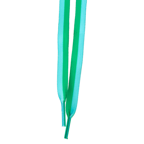 Riedell Skates - Green/Light Blue Duos - Criss Cross X Derby Laces (Sold In Pairs)