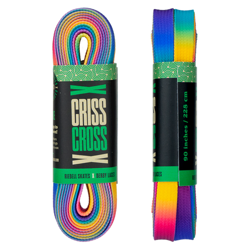 Riedell Skates - Vibrance Fade - Criss Cross X Derby Laces (Sold In Pairs)