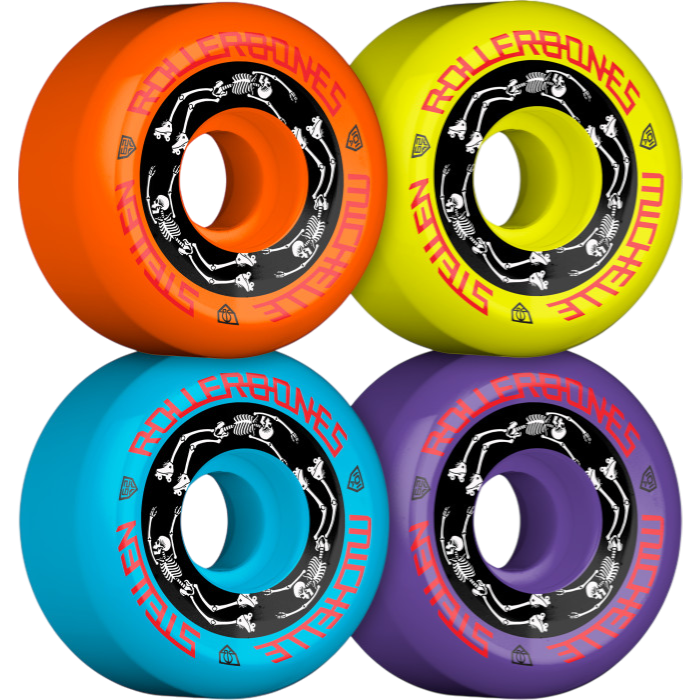 Rollerbones - Michelle Steilen Assorted Color 62mm Bowl Bomber Wheels (4 Pack)