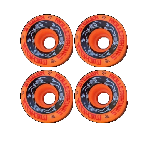 Rollerbones - Orange Michelle Steilen 62mm Bowl Bomber Wheels (4 Pack)