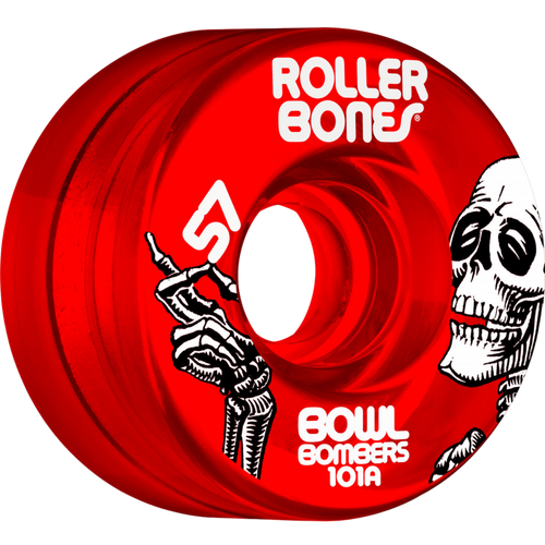 Rollerbones - Red Bowl Bombers Skatepark Wheel (4 Pack)