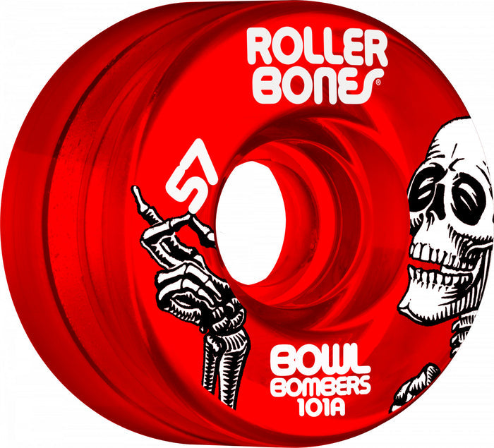 Rollerbones - Red Bowl Bombers Skatepark Wheel (4 Pack)