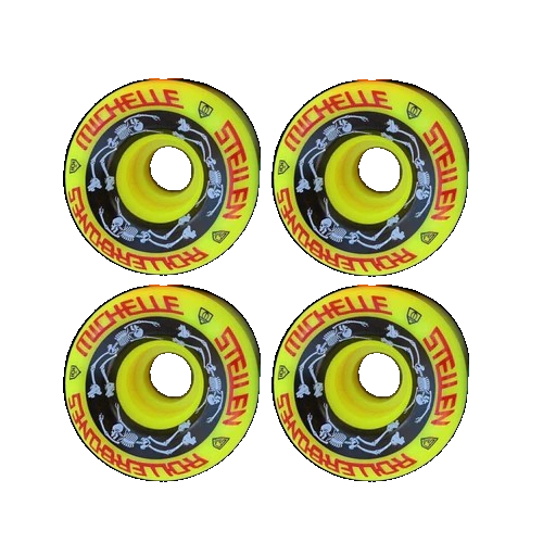 Rollerbones - Yellow Michelle Steilen 62mm Bowl Bomber Wheels (4 Pack)