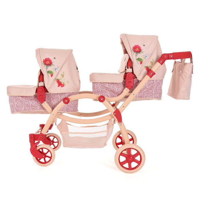 Roma Dolls Prams Roma RHS Twins Dolls Pram - Flora
