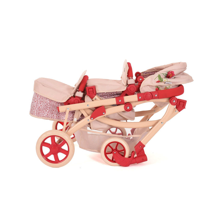 Roma Dolls Prams Roma RHS Twins Dolls Pram - Flora