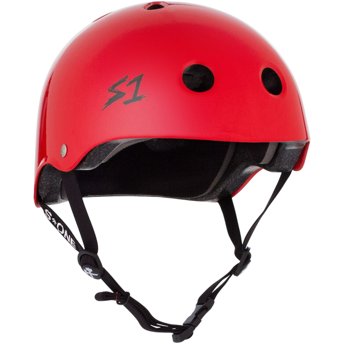 S1 Lifer Helmet - Bright Red Gloss | Adult Skate Helmets from S-One