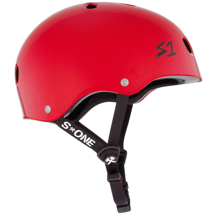 S1 Lifer Helmet - Bright Red Gloss | Adult Skate Helmets from S-One