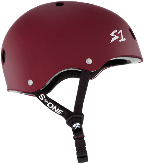 S1 Lifer Helmet - Maroon Matte | Adult Skate Helmets from S-One