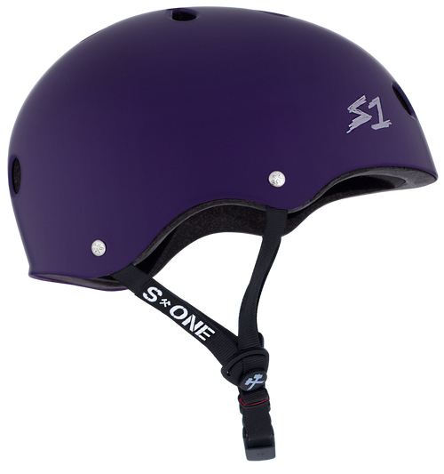 S1 Lifer Mega Helmet - Purple Matte | Adult Skate Helmets For Larger Heads From S-One