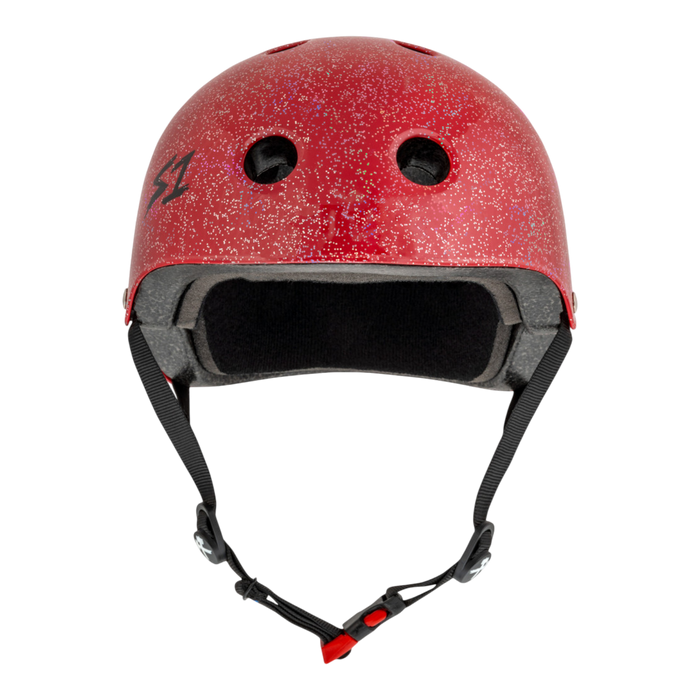 S1 Lifer Mini Helmet - Red Gloss Glitter | Children's Skate Helmets From S-One