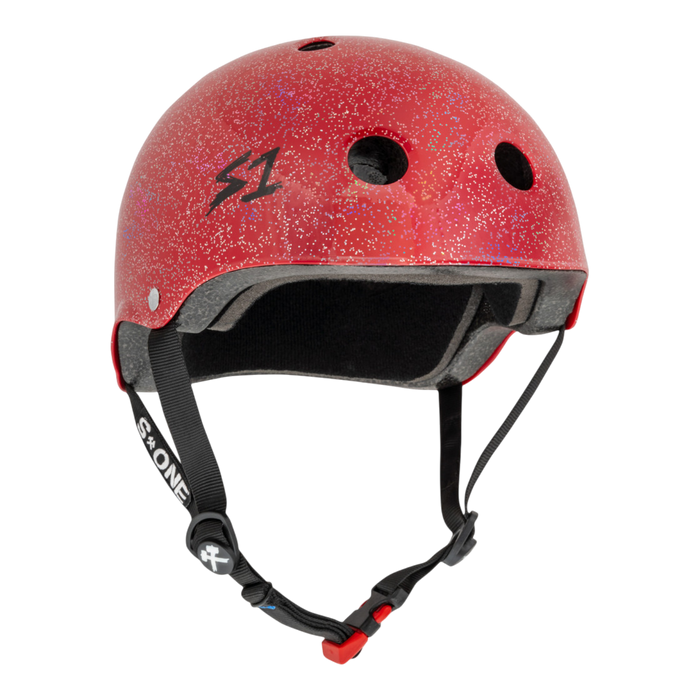 S1 Lifer Mini Helmet - Red Gloss Glitter | Children's Skate Helmets From S-One