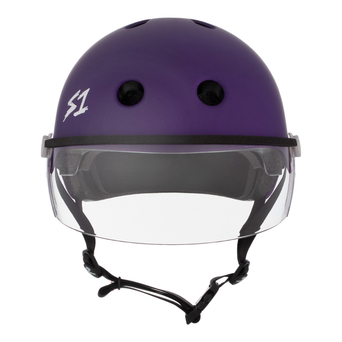 S1 Lifer Visor Helmet - Purple Matte | Adult Skate Helmets from S-One