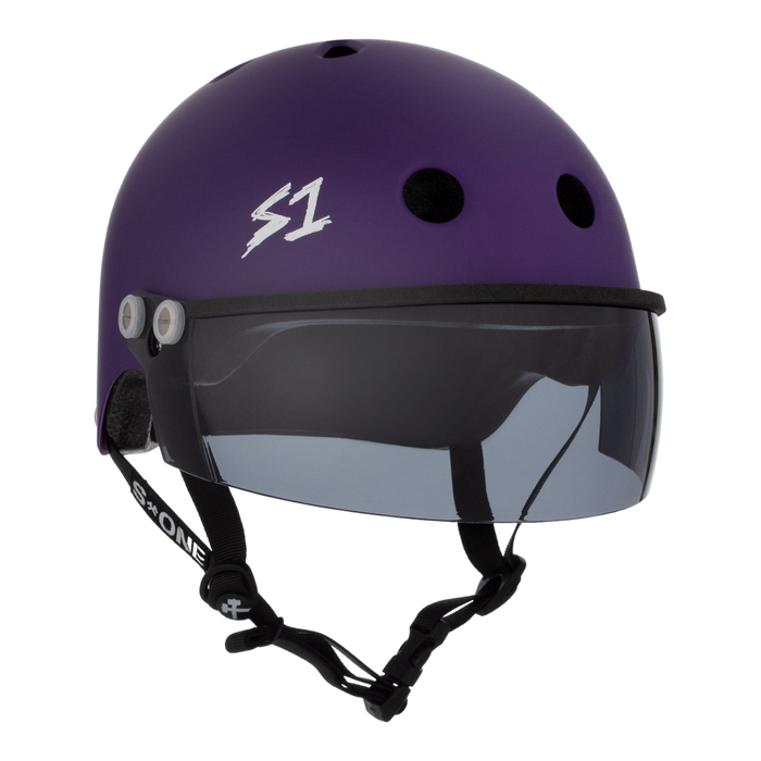 S1 Lifer Visor Helmet - Purple Matte | Adult Skate Helmets from S-One