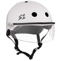S1 Lifer Visor Helmet - White Gloss | Adult Skate Helmets from S-One
